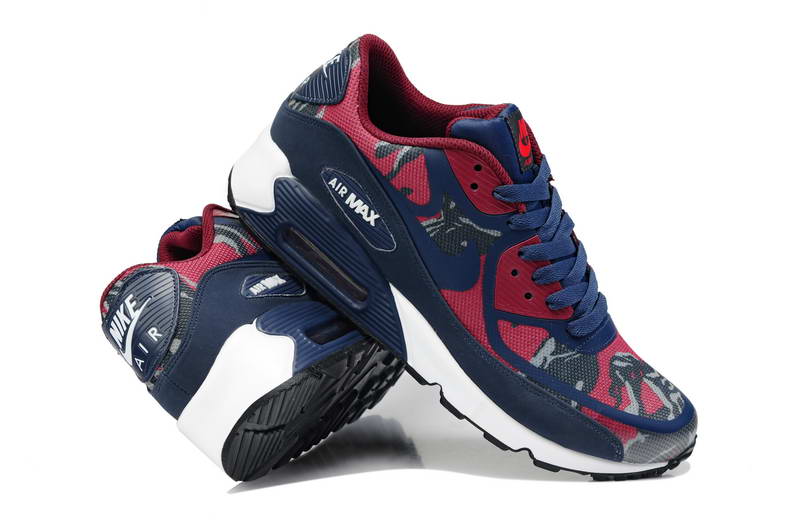 Nike Air Max 90 Chaussures Hommes pre Bande Marron Rouge (4)